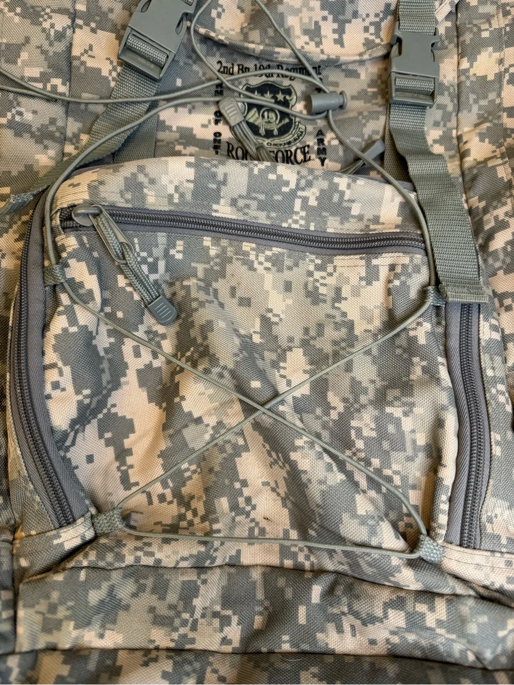 US Army 1st Bn 19th Infantry Tactical Camo Backpack 23x19